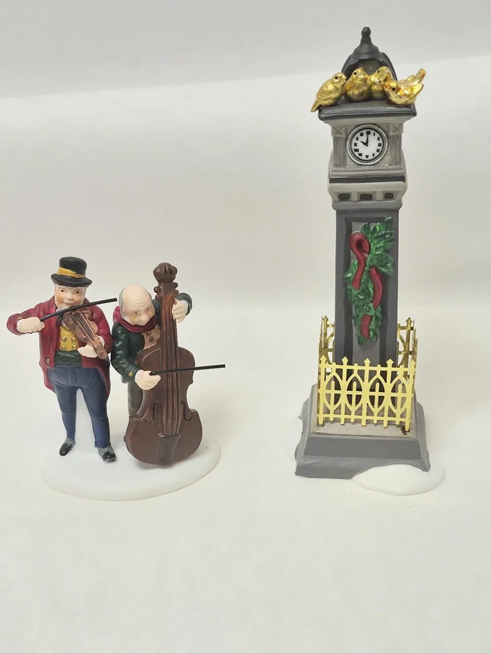 Retired Dept 56 twelve days of dickens village  *Four Calling Birds* Figurines